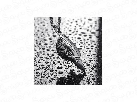 گردنبند مردانه سر عقاب طلایی کوهستان 15085